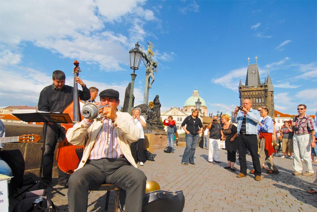 Musicians on the Charles Bridge, Prague