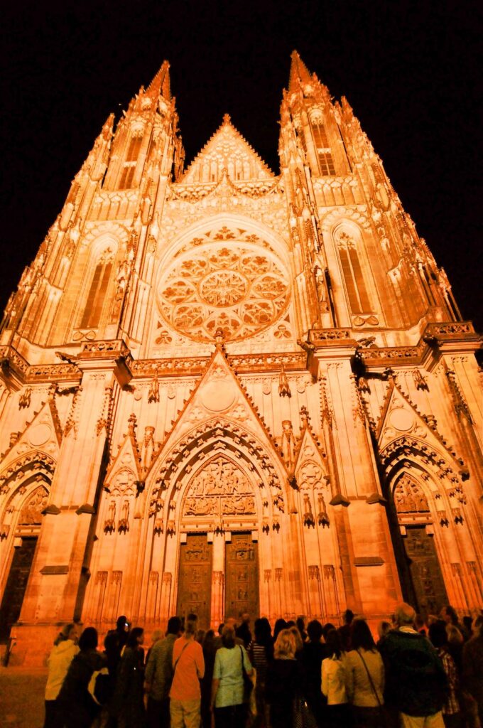 St. Vitus Cathedral, Prague Castle by night