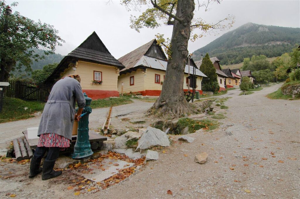 Vlkolin, UNESCO village in Fatra Mountains, Slovakia