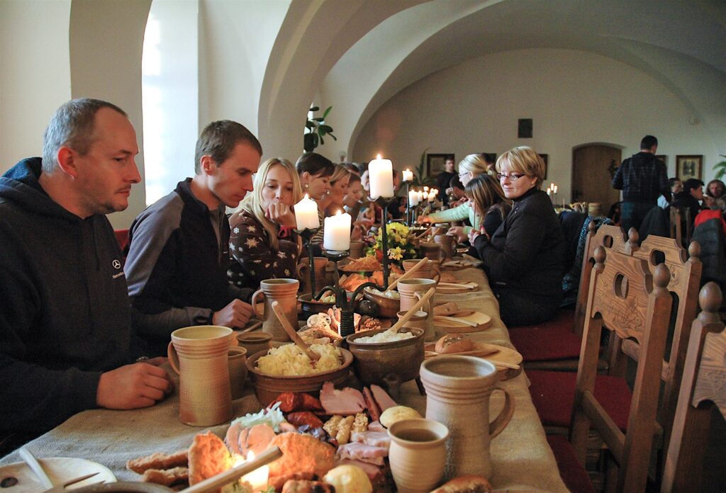 Medieval feast - a conclusion of team building, Czech Republic