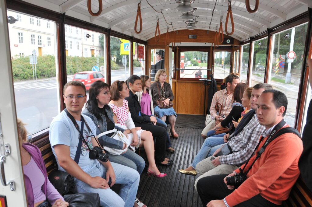 Historical Tram Prague sightseeing