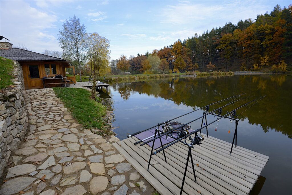 Fishing on Czech ponds with professional equipment and cozy base
