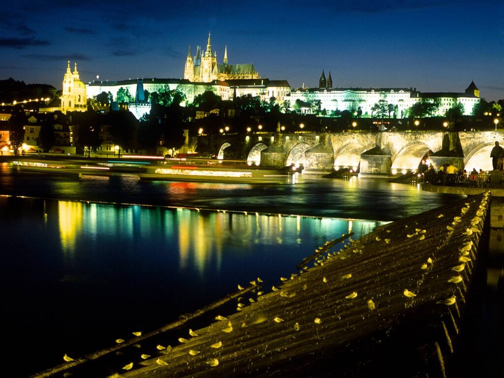 Prague Castle with Charles Bridge panorama