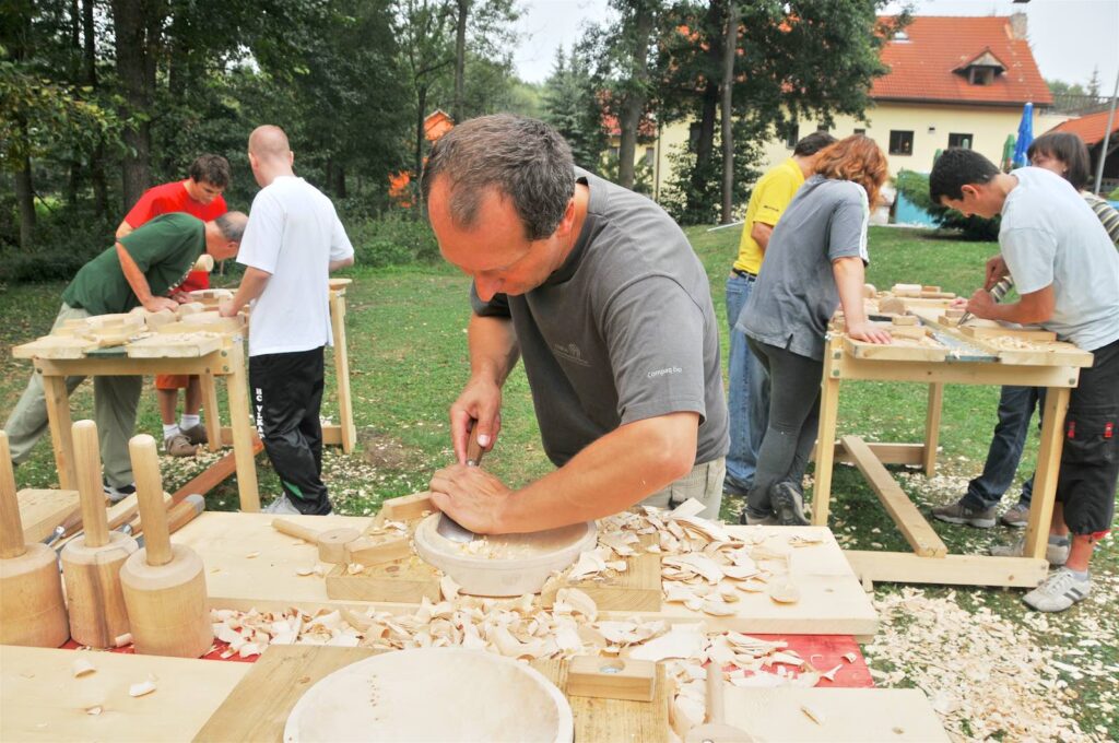 Wood carving workshop, Czech Republic