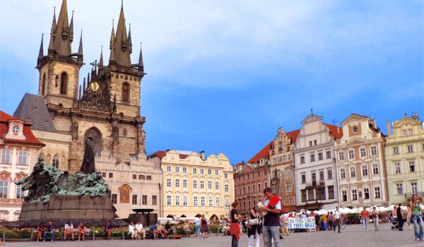 Prague Castle panorama from Petrin Hill