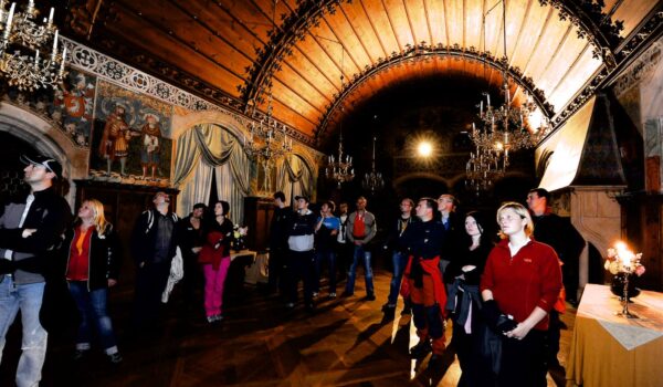 Night visit of Bouzov Castle, Czech Republic