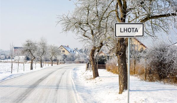 Czech village in winter