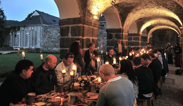 Medieval dinner on Becov Castle, Czech Republic