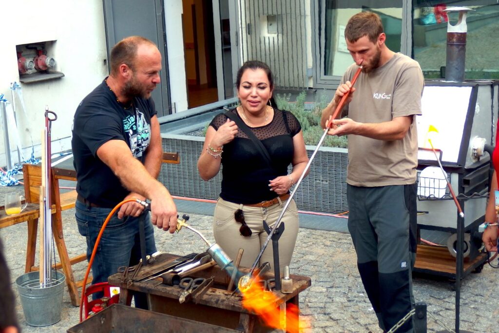 Glassworsk event with a local glassmaker, Czech Republic